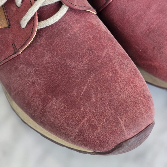 EL NATURALISTA Burgundy Leather Sneakers 37 Very Good Condition - Picture 5 of 9